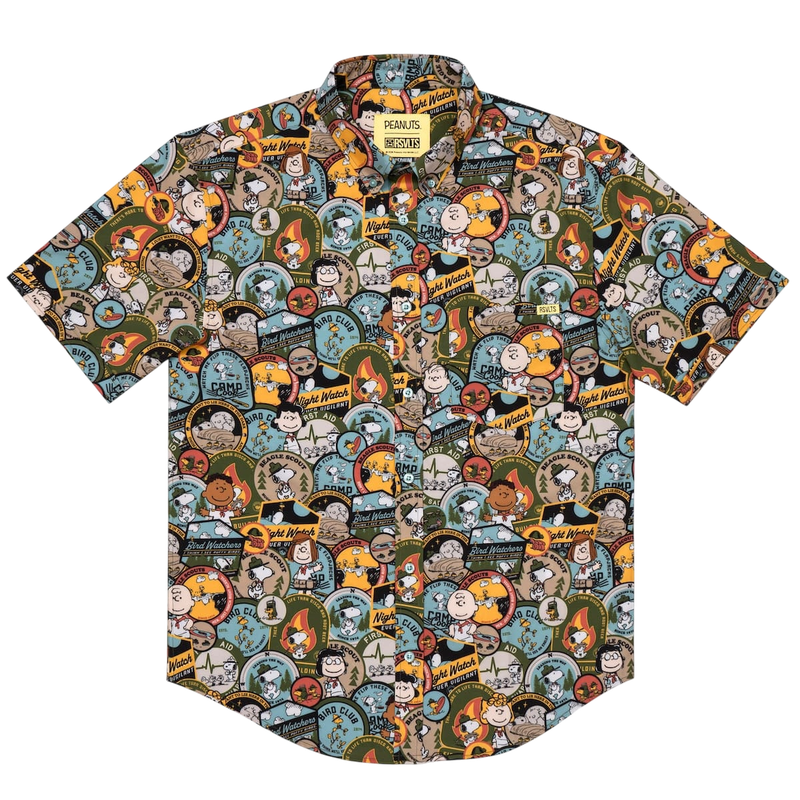 RSVLTS Peanuts "Merit Badges" – KUNUFLEX Short Sleeve Shirt