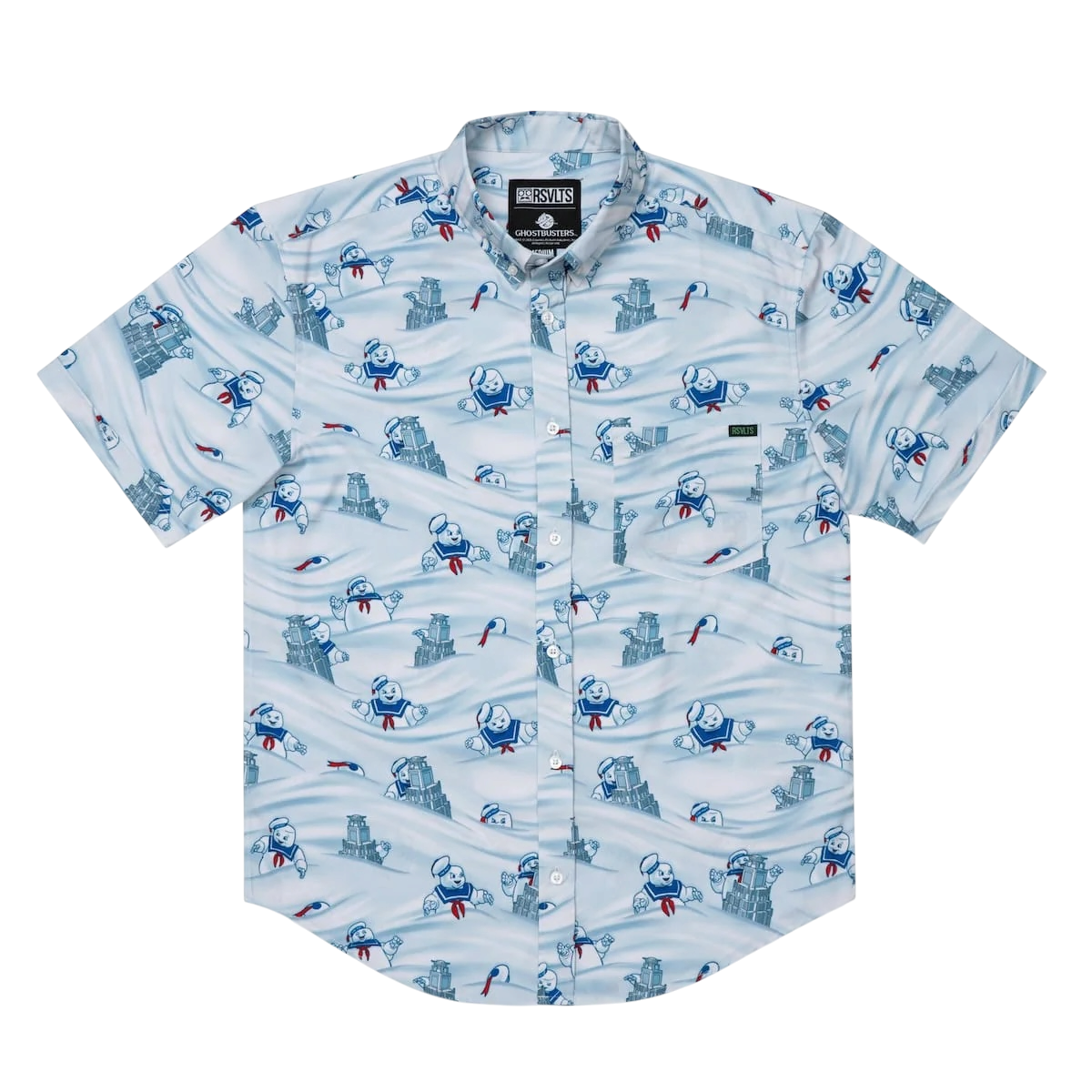 RSVLTS Ghostbusters RSVLTS Ghostbusters "Marshmallow Meltdown" – KUNUFLEX Short Sleeve Shirt