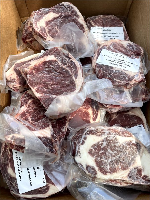 Custom farm-to-table beef pack with premium dry-aged steaks and roasts, delivered fresh to you.
