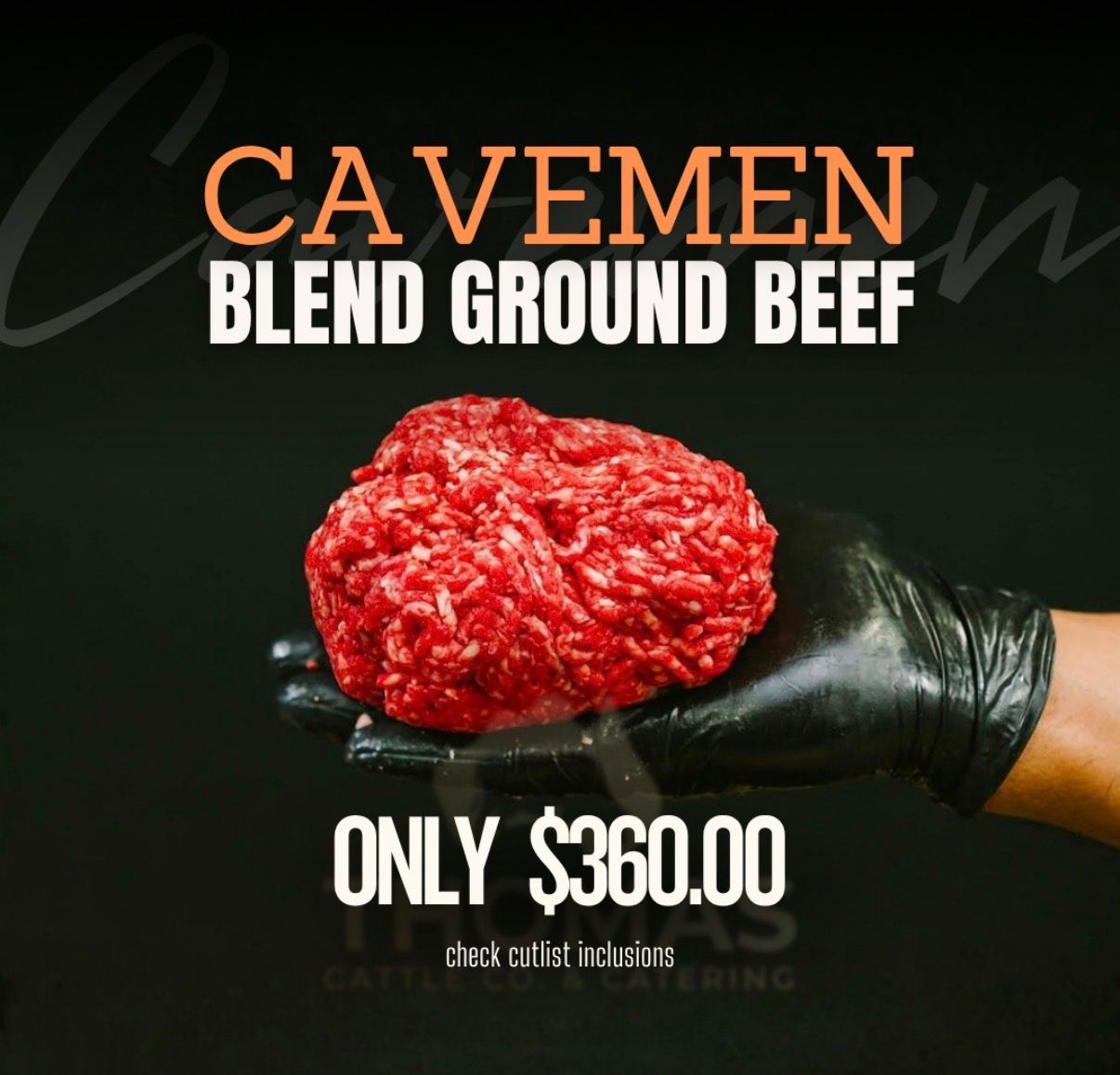 Caveman blend ground beef