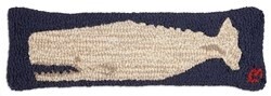 Moby Dick 8”x24” Hooked Lumbar Pillow