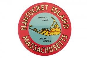 Magnet-Nantucket Island (red round)