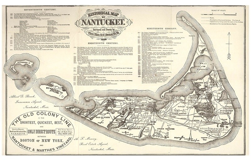 Ewer Map of Nantucket, 1869
