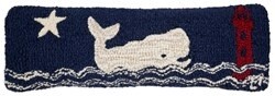 Whale Watch Pillow (8x24) w/lighthouse