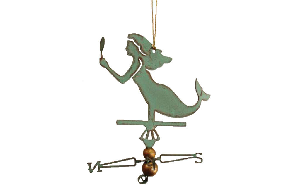 Copper Ornament Mermaid