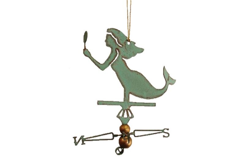 Copper Ornament Mermaid
