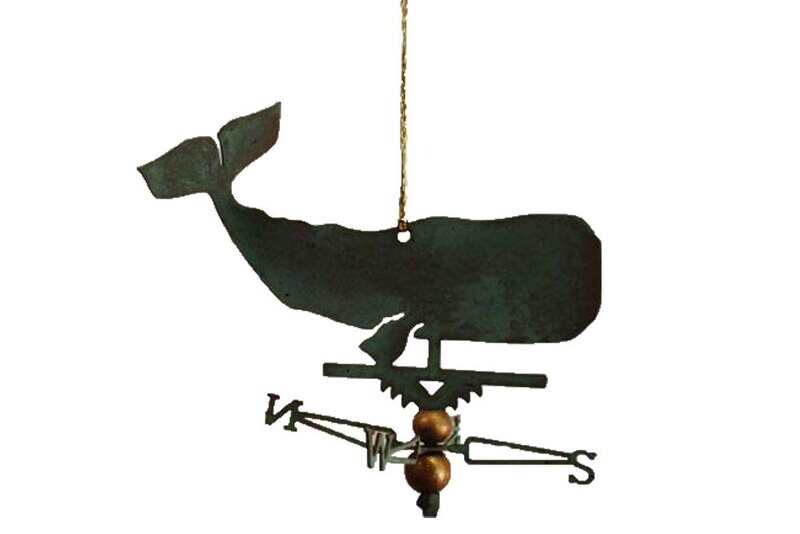 Copper Ornament Whale