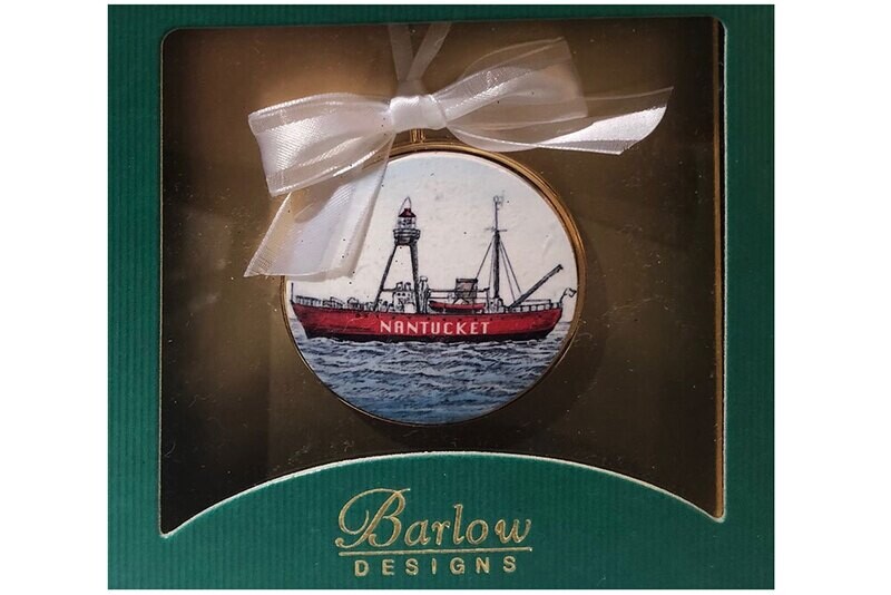 Medallion Christmas Ornament: Nantucket Lightship