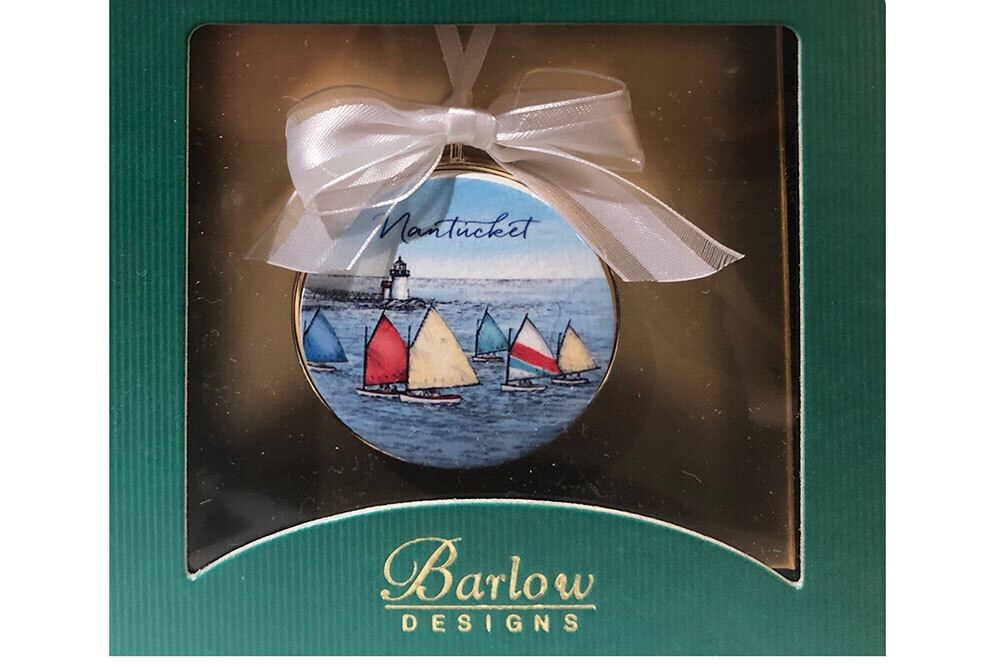 Medallion Christmas Ornament: Nantucket Rainbow Fleet