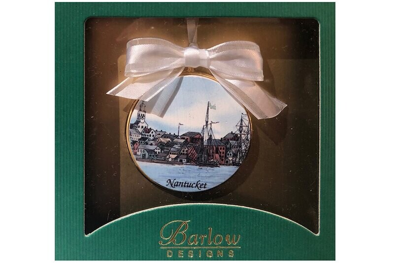 Medallion Christmas Ornament: Nantucket Harborside