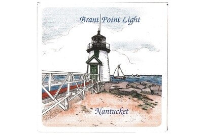 Coaster - Brant Point Lighthouse