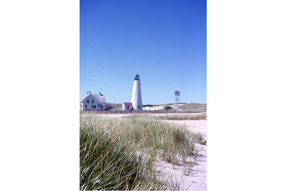 Great Point Lighthouse, Keeper&#39;s House and Observation Tower, circa 1960