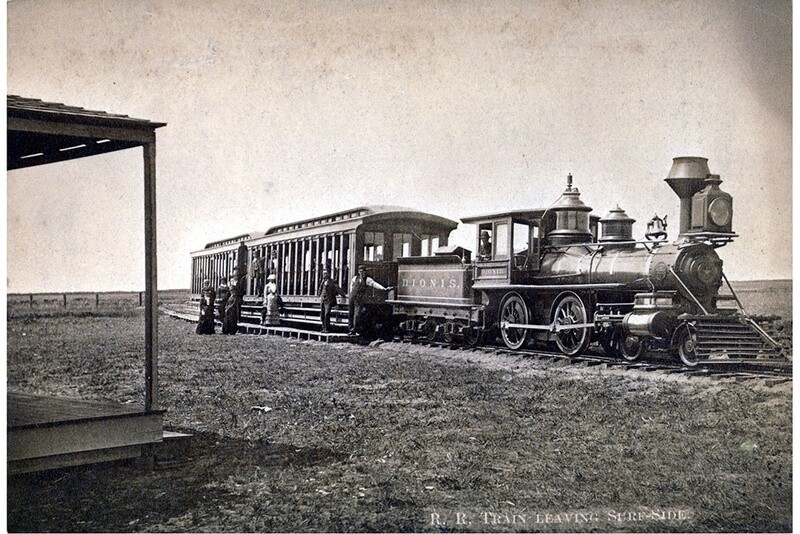 Nantucket Railroad at Surfside, circa 1890