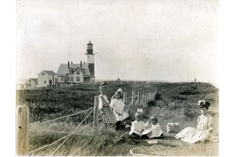 Picnic on the Bluff near Sankaty Head Lighthouse, circa 1900