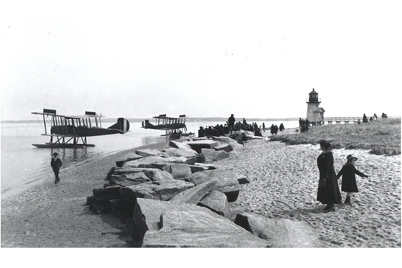 Seaplanes at Brant Point Lighthouse, 1918