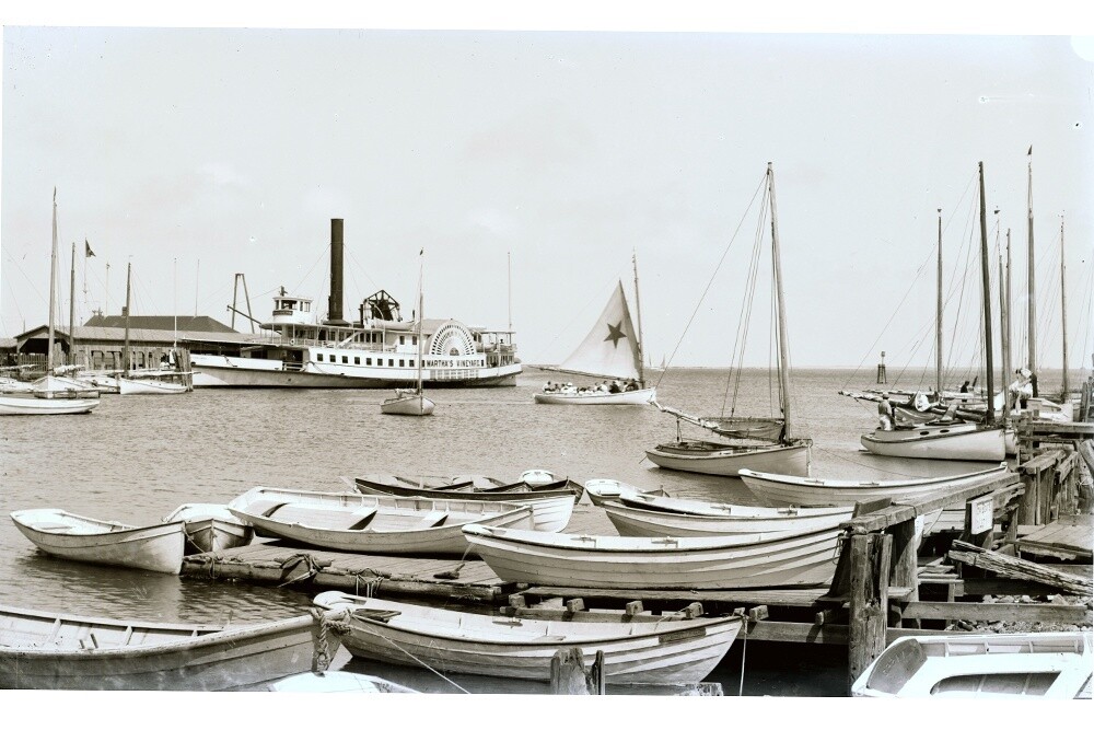 Steamboat Wharf from Old North Wharf, circa 1890