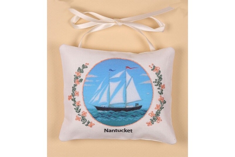 Embroidery Kit - Nantucket Schooner Fabric Sachet