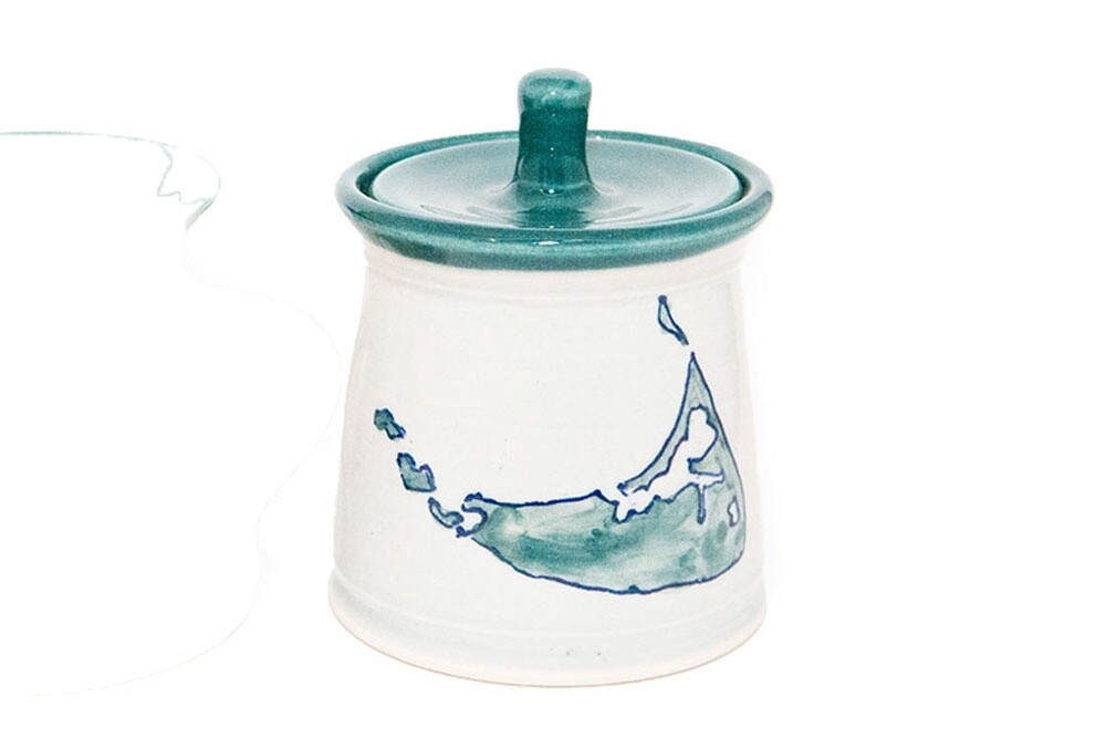 Great Bay Pottery Nantucket Island Sugar Bowl