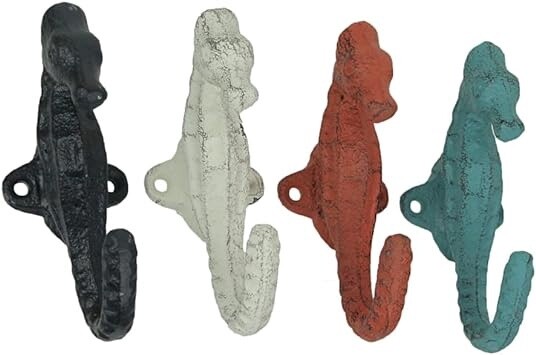 Cast Iron Seahorse Hook