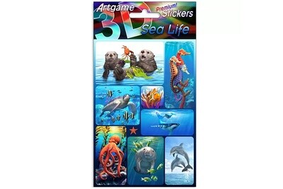 3D Stickers Sea Life