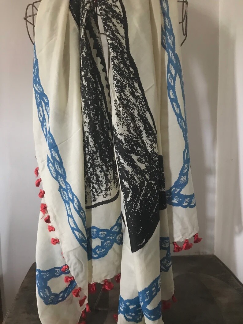 Whale Sketch Scarf