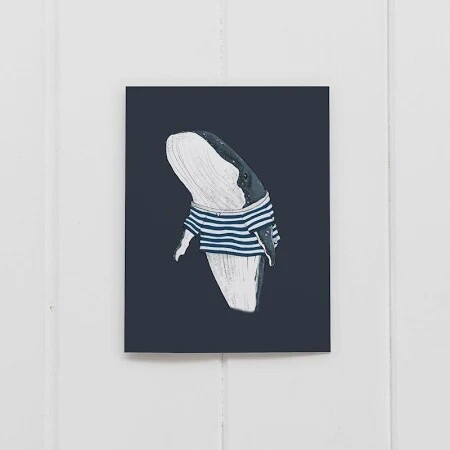 Birthday Card - Whale