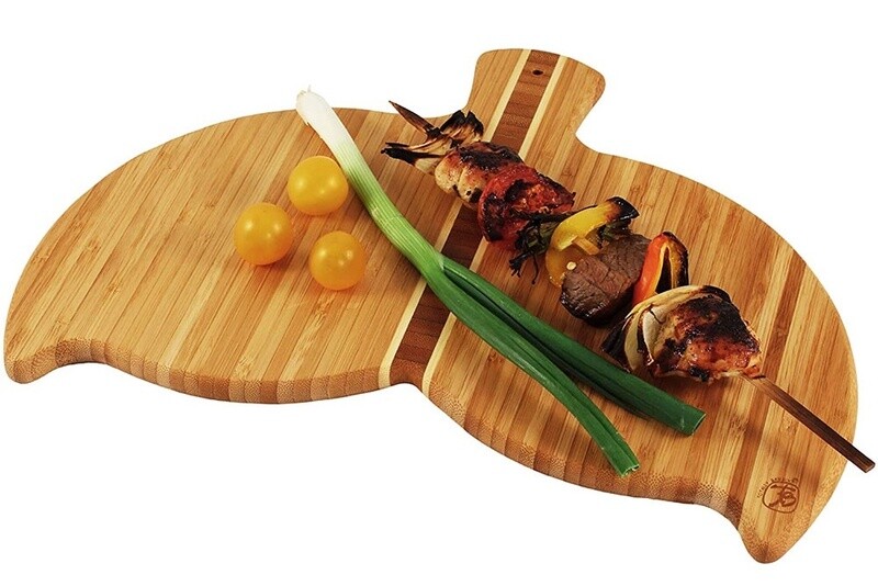 Whale Tail Bamboo Cutting Board