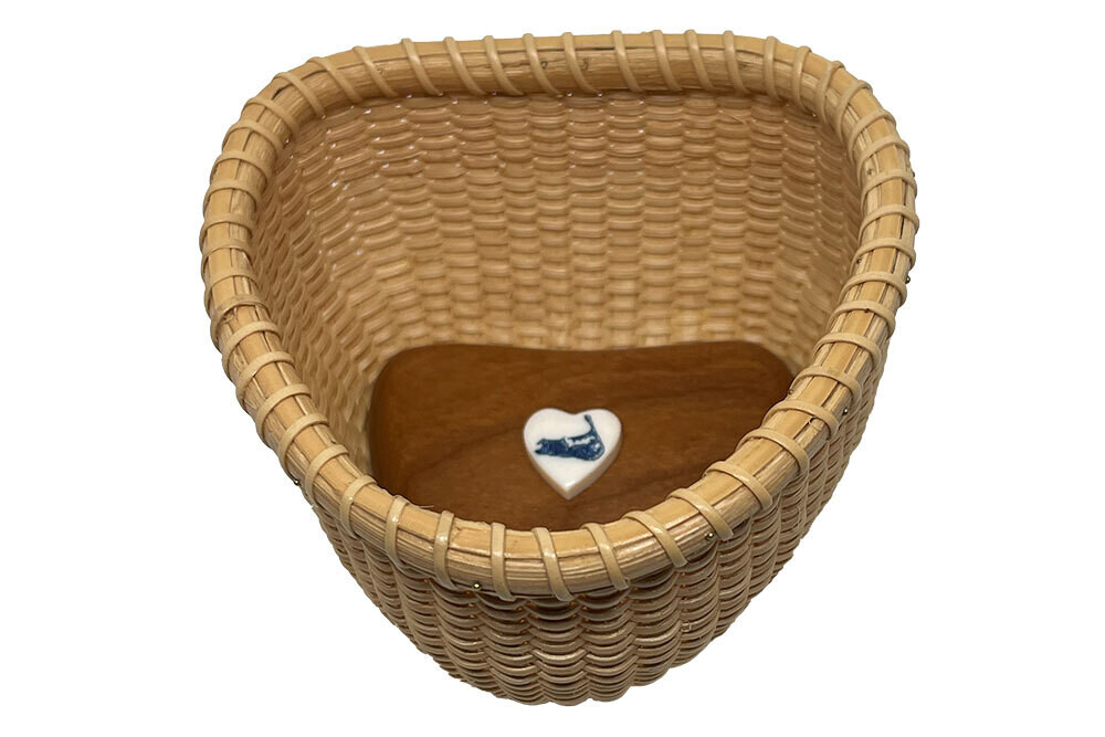 Heart Shaped Nantucket Lightship Basket by Dale Rutherford