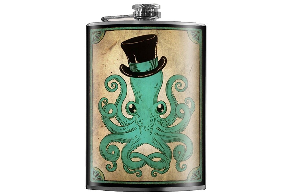 Trixie &amp; Milo Gentleman&#39;s Octopus Flask