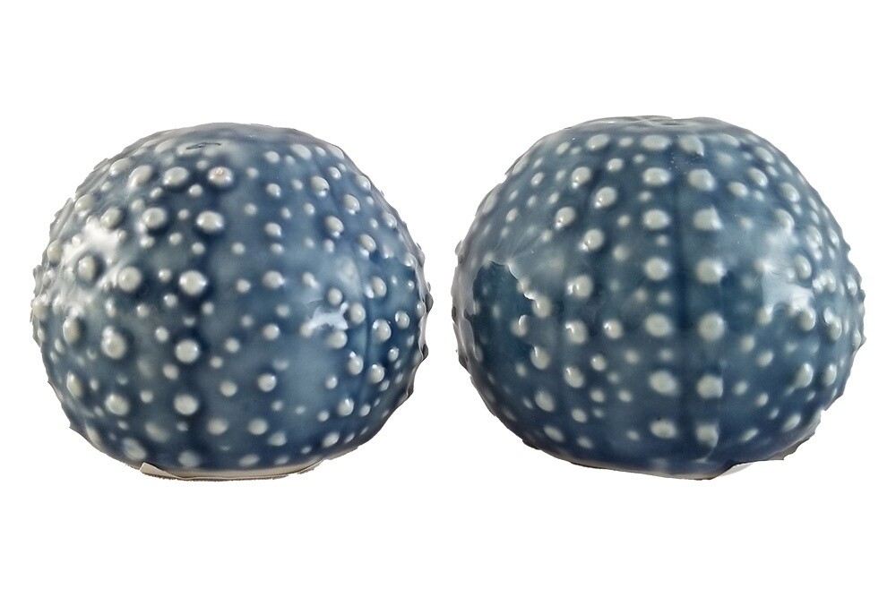 Salt &amp; Pepper Set - Blue Sea Urchins