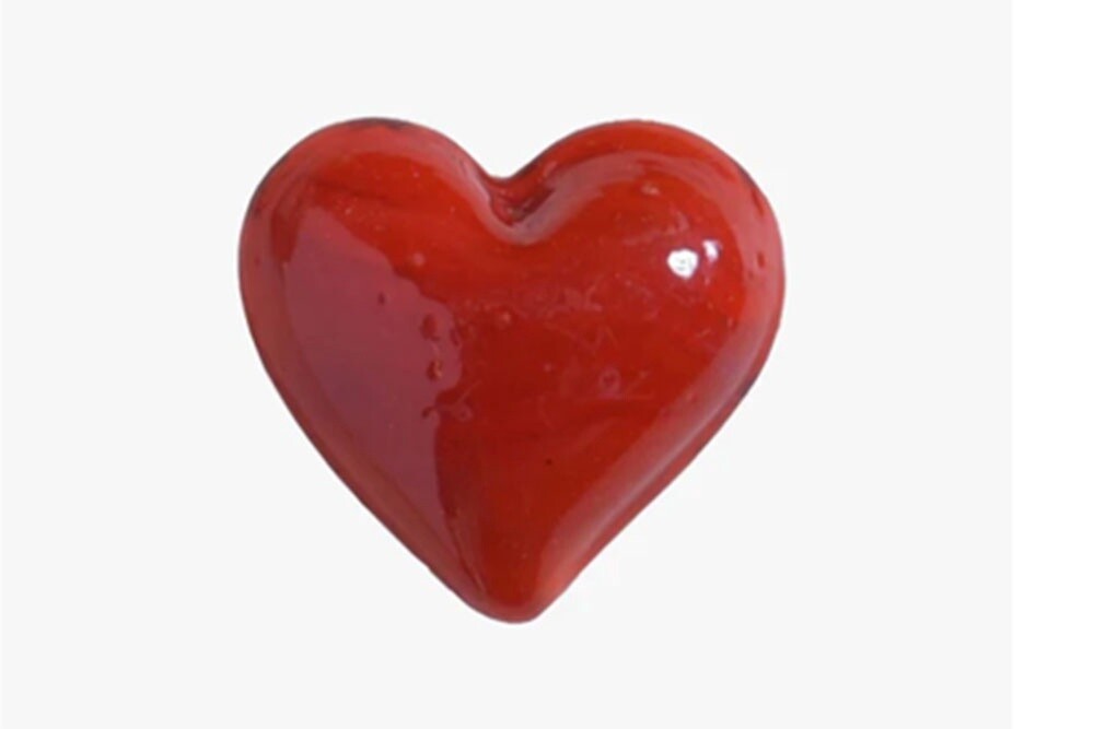Small Red Glass Heart