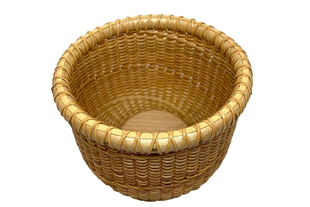 Spiral Weave Nantucket Lightship Basket by Patty Kepanash