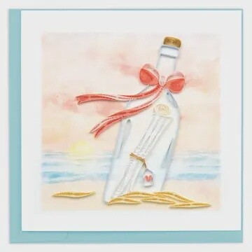 Message in Bottle Quilling Card