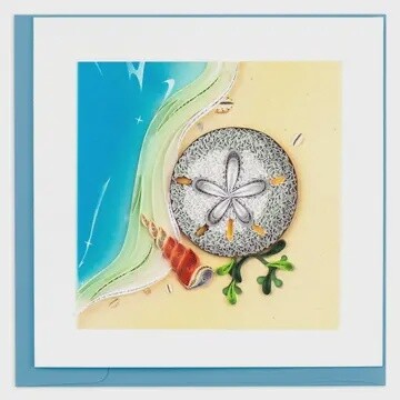 Quilling Card - Sand Dollar