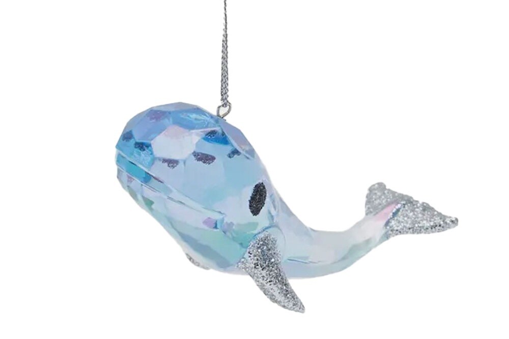 Crystal Whale Ornament