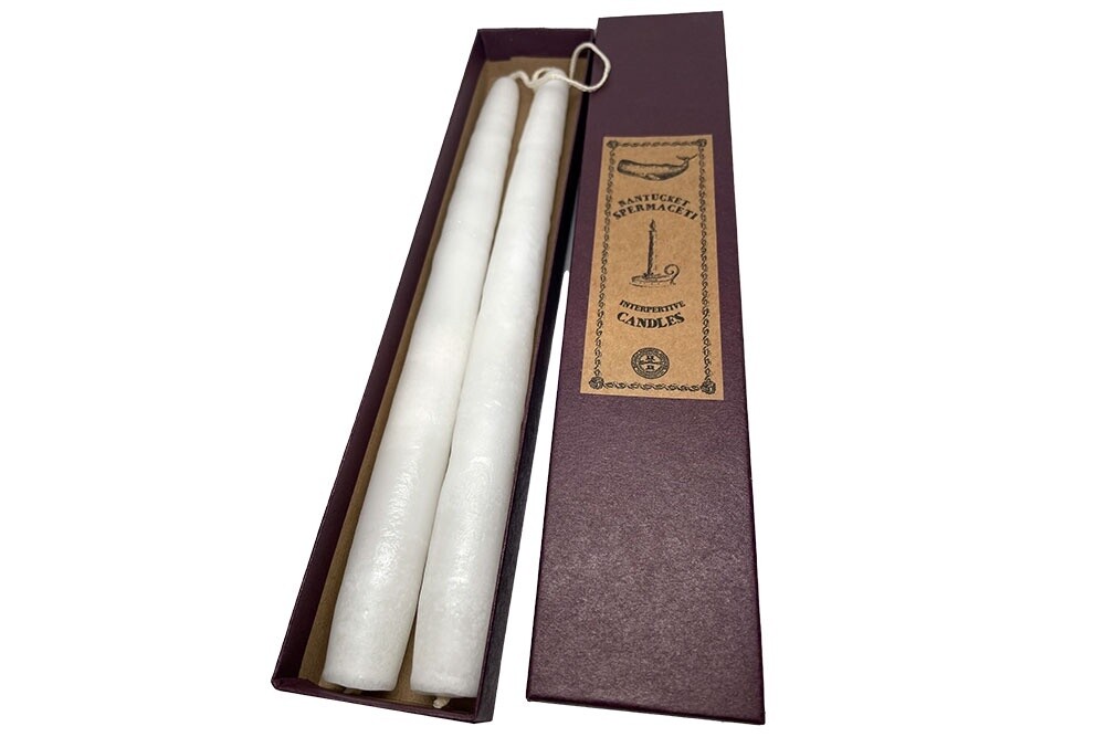 Pair Of Interpretive Spermaceti Candles