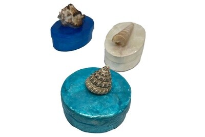 Miniature Capiz Shell Boxes