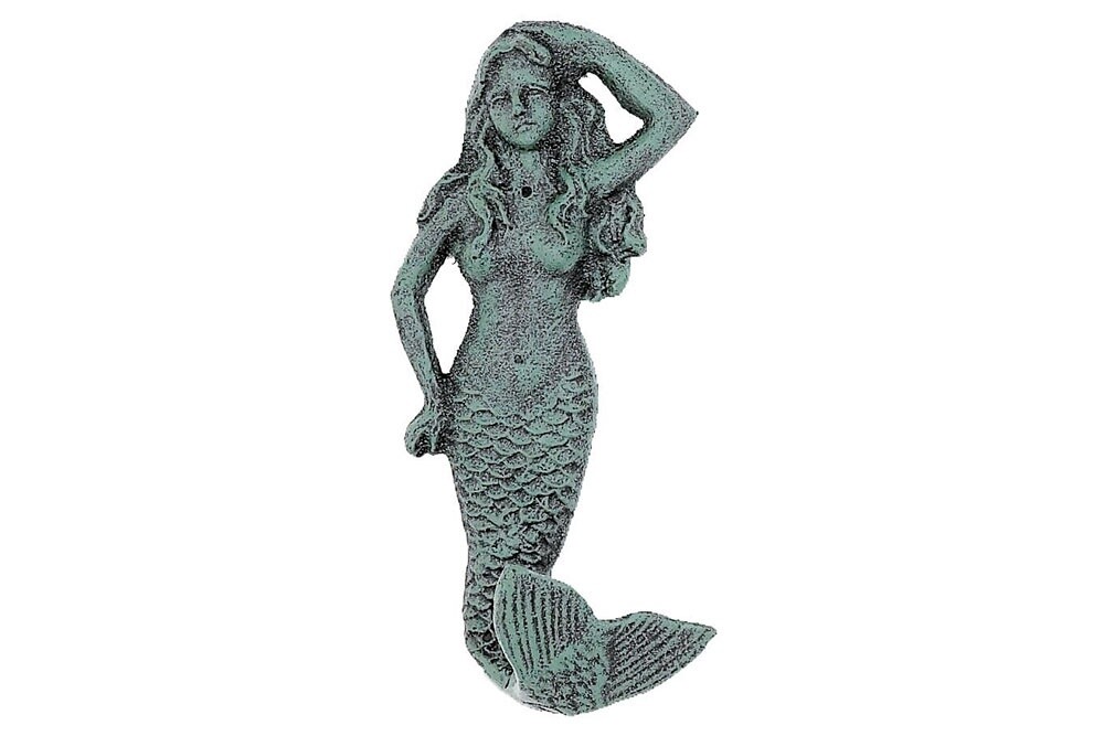 Mermaid Key Holder-Verdigris (Green)