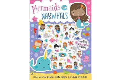 Mermaids and Narwhals Sticker Activity Book