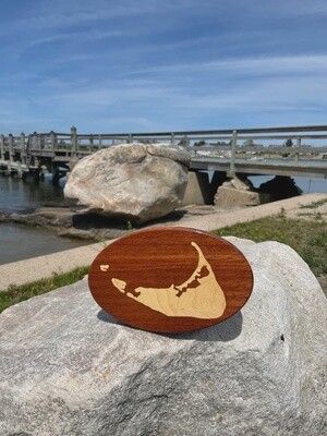 Inlaid Nantucket Island Trailer Hitch Cover