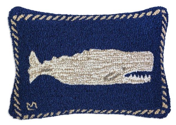 Moby Dick Hooked Mid-Sized Pillow 14&quot;x20&quot;