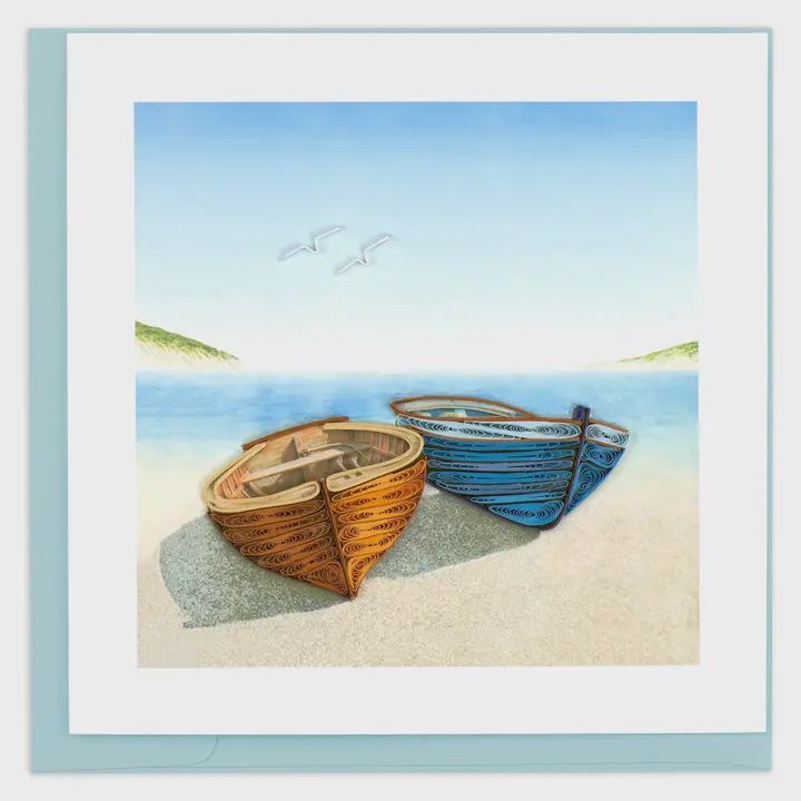 Boats Quilling Card