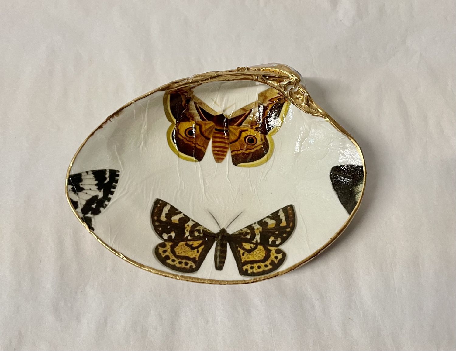 Decoupage Clam Shell - Butterfly