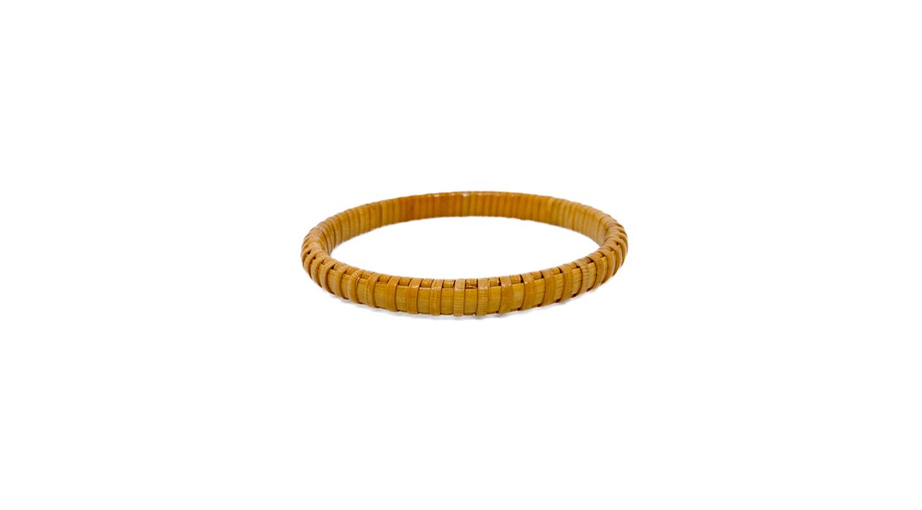Nantucket Lightship Basket Bangle Bracelet - 1/4&quot; Traditional - by Laura Stewart