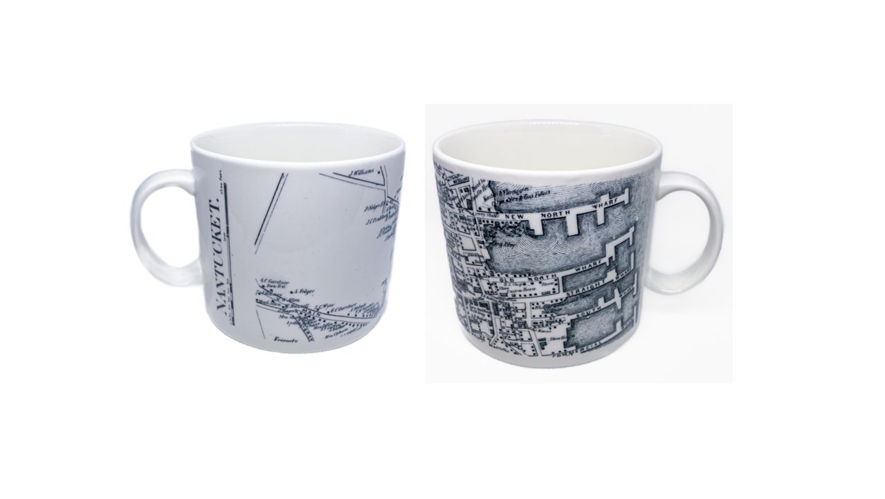 Transferware - Historical Mug, Style: Nantucket Street Map