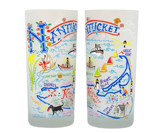 Cat Studio Nantucket Drinking Glasses - Set of 2