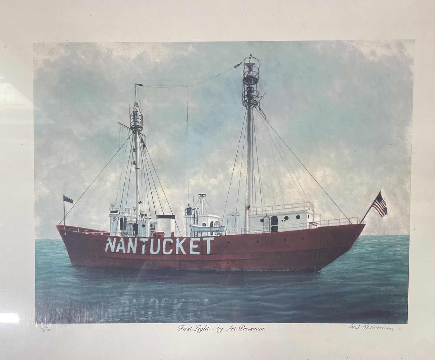Nantucket Lightship Print
