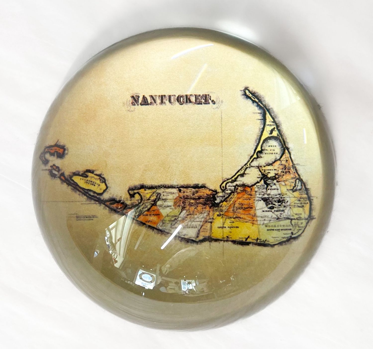Nantucket Map Paperweight