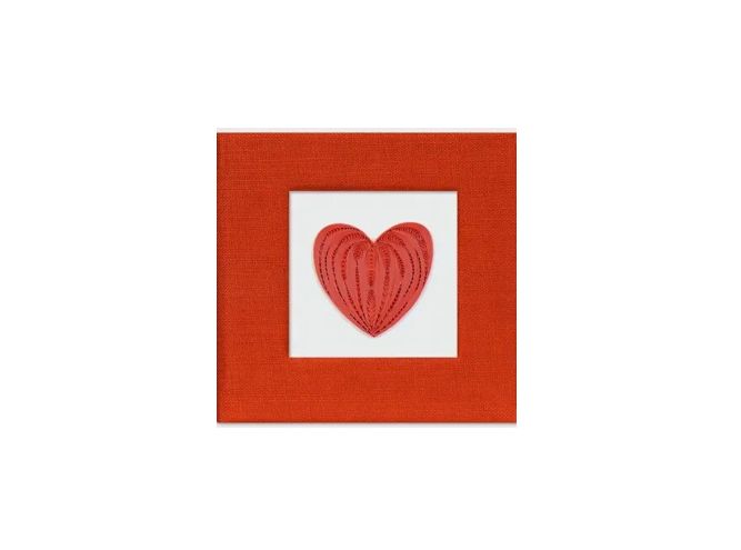 Heart Quilling Sticky Note Cover