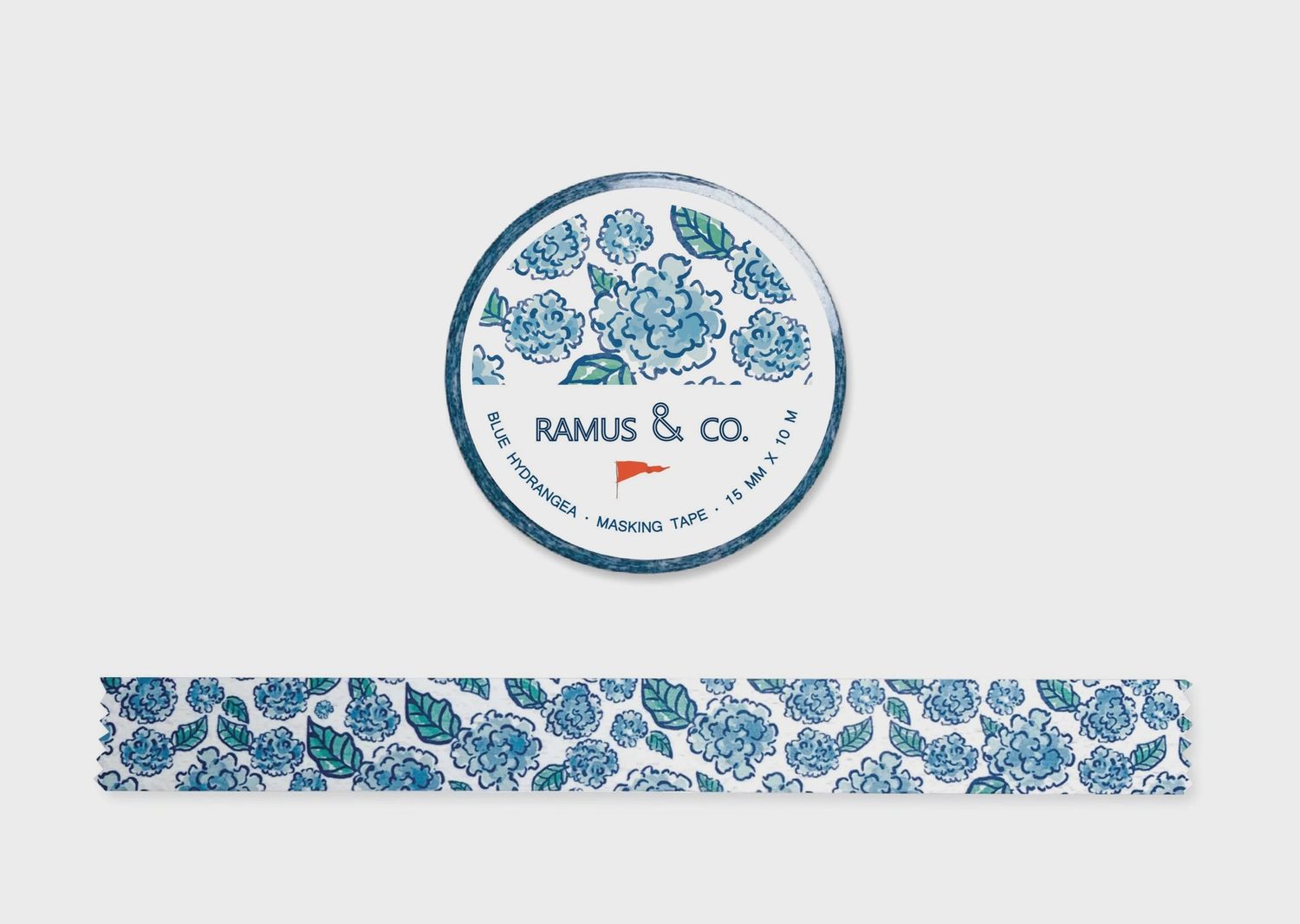 Masking Tape, Assorted Designs, Style: Blue Hydrangea
